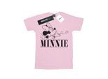 Disney Dames/Dames Minnie Mouse Kiss Cotton Boyfriend T-shirt (Baby Roze)