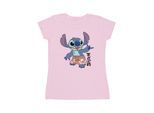 Disney Dames/Dames Lilo & Stitch Bermuda Shorts Katoenen T-Shirt (Baby Roze)