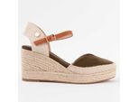 Montevita Espadrilles Met Sleehak Esparteo2 Groen