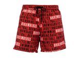 Bikkembergs Zwemshorts Allover Rood