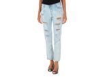 Lange Denim-Hose mit geradem Saum 10DB50255 woman