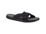 Hush Puppies Heren Nile Crossover Leren Sandalen (Zwart)