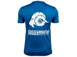 Herren Fitness Funktionsshirt T-Shirt mit Logo Sport Outdoor Blau
