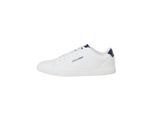 Herren-Turnschuhe von der Marke Jack & Jones. Der Schuh ist aus hochwertigem Kunstleder gefertigt. Marke: Jack & JonesModellname: BosleyKategorie: HerrenschuheMaterialien: KunstlederFarbe: weiß, marineblau