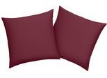 Kissenbezug OTTO HOME "Desner", rot (bordeaux), B:40cm L:40cm, Microfaser, Obermaterial: 100% Polyester, Kissenbezüge, Kissenbezug, Kissenhülle