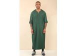 Groene Marokkaanse Thobe Djellaba Jubba Robe Eid voor heren