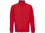 SOLS Unisex Cooper Sweat Jacket met volledige rits voor volwassenen (Helder rood)