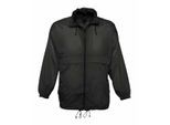 SOLS Unisex Surf Windbreaker Lichtgewicht Jasje (Zwart)