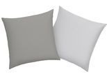 Kissenbezug OTTO HOME "DESNER2", grau (grau, silber), B:40cm L:40cm, Microfaser, Obermaterial: 100% Polyester, Kissenbezüge, Kissenbezug, Kissenhülle mit Wendeoptik