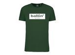 Cut Out Logo Shirt von Ballin Est. 2013 in der farbe Grun und in größe M.