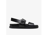 Torford Riemen Schwarze Leder Sandalen