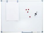 Whiteboard 2000 MAULpro, weiß beschichtet, magnethaftend, B 1200 x H 900 mm + 9-teiliges Zubehör-Set