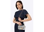 Wittchen dames mini crossbody tas in glanzend zilver eco-leer
