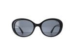 INVU Oval Womens Schwarz Grau Polarisiert B2022