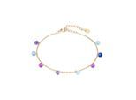 Luxenter Sterling Silber 925 Armband mit Multicolour Zirkonia in 18K Gelbgold - Rolcon