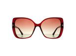 Guess Vlinder Vrouw Glimmend Bordeaux Bruin Kleurverloop GU7820