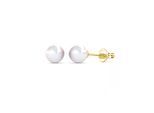 Vollmond Perlenohrringe - Gold und Kristall