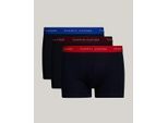 Tommy Hilfiger 3-Pak Heren Kleur Tailleband Boxershorts
