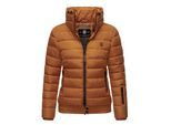 Marikoo dames gewatteerde jas Poisen met hoge kraag & teddyfleece zakken