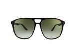 BMW Dark Havana Brown Frame Gradient Green Lens Zonnebril