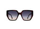Guess GF6178 52W dunkle havannablaue Sonnenbrille mit Farbverlauf