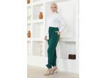 Met riem Broek Smaragdgroen