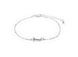Luxenter Armband mit Silberfinish – Alphabet