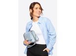 Wittchen Dames eco-leren schoudertas, twee compartimenten, klein, blauw