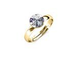Acacia One Size Ring - Gold und Kristall