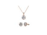 Lily Set - Rose Gold und Kristall