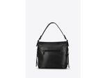 Wittchen Dames handtas, eco-leren tas, glanzend zwart