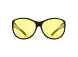 Montana Butterfly Womens Mat Zwart Geel Gepolariseerd FO8 Fit Over Glasses Night Driving Sunglasses
