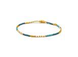 Luxenter Armband aus mehrfarbigem Kristall mit 18 Karat Gelbgold-Finish – Sisak