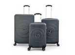 Robuuste ABS harde schaal zwarte 8 wielen bagage reiskoffer