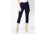M&CO Damen Crop Stretch-Hose in Marineblau