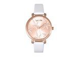 Montre Sophie & Freda Key West avec bracelet en cuir et cristaux Swarovski