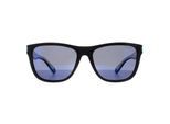 Polaroid Vierkant Unisex Mat Zwart Blauw Blauw Spiegel Gepolariseerd PLD 2138/S