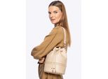 Wittchen Damestas met trekkoorden, beige, eco-leer