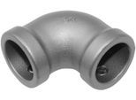 Verbinder GARDINIA "Eckstück", silber, Ø:2,5cm, Gardinenstangenhalterungen, Verbinder, Serie Gardinenstange Industrial Home