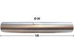 Stangenverbinder GARESA "Rundrohr 20mm" Gr. 1, silber (silberfarben), Blacklist, Sichtschutzbefestigungen, Stangenverbinder, Silberfarben