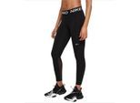 Nike Pro Damen Schwarze Hohe Taillierte Crop Leggings