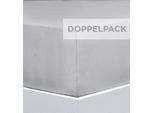 Bettlaken FLORELLA "EXCELLENT Jersey Elastan, 92% Baumwolle", silber (stein), B:100cm L:220cm, Jersey, Obermaterial: 92% Baumwolle CO. 8% Elasthan EL., Bettlaken, Bettlaken