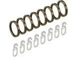 Gardinenring LIEDECO, grau (messingfarben), Ø:1,6cm, Materialmix, Gardinenbefestigungen, Gardinenring, für Gardinenstangen Ø 16 mm