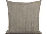 Dekokissen DELINDO LIFESTYLE "Samba" Gr. 1, grau (taupe, unifarben), B:40cm L:40cm, Obermaterial: 100% Polyester, Dekokissen_Sitzkissen_Kissenhüllen, Dekokissen, unifarben