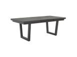 Ambia Garden Gartentisch, Anthrazit, Dunkelgrau, Metall, Keramik, rechteckig, Kufe, U-Form, 260x100x200 cm, ausziehbar, Gartenmöbel, Gartentische, Gartentische ausziehbar