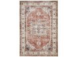 Novel Vintage-Teppich, Mehrfarbig, Beige, Textil, Tier, rechteckig, 200x290 cm, Oeko-Tex® Standard 100, Bsci, waschbar, für Fußbodenheizung geeignet, Teppiche & Böden, Teppiche, Waschbare Teppiche
