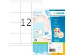 Herma Premium-Adressetiketten Nr. 4279, 70 x 67,7 mm, selbstklebend, permanenthaftend, bedruckbar, Papier, weiß, 1200 Stück auf 100 Blatt