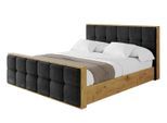 POLSTERBETT mit Bettkasten, Fußteil und Lattenrost, Boxbett ohne Matratze - ENZO7-Z 140x200