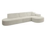ECKSOFA Ottomane Rechts MARI-L2 - 328x171x79 cm Creme Cord