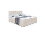 BOXBETT mit Matratze H4 und Lattenrost - MOETI - 140x200 cm - H4 - Ecru